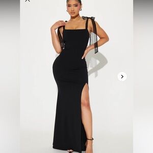 Fashion Nova Black Maxi Dress